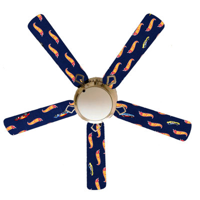 Ventilateur de plafond encastré à 5 pales de 52 po avec chaîne de traction et ensemble d'éclairage inclus