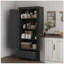 Grande armoire de rangement pour garde-manger, garde-manger autoportant Farmhouse avec 2 portes, tiroir et tablettes réglables pour la salle à manger