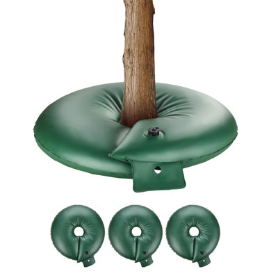Tree Watering Bag Slow Release, 4 Pack 20 Gallons Tree Watering Bags/Ring, Reusable Refillable Tree Irrigation Ring Water Bags, Heavy Duty Watering System for Shrub Tree Root Drip Irrigation