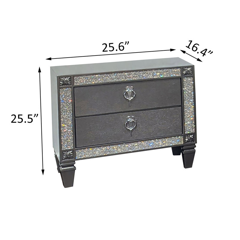 Table de chevet, gris