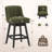360°Bar Counter Stool with Solid Wood Frame-1518175755