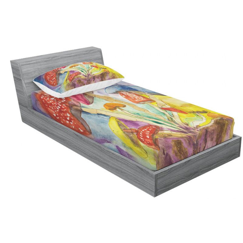 Microfiber Sheet Set, Twin Sheet Set with Fitted Sheet