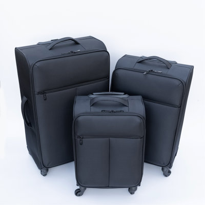 Valise Oxford en tissu noir (sans verrou de mot de passe)