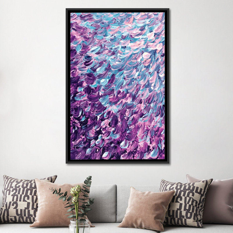 Plumes dépolies, reproduction d’art sur toile tendue, H 8 po x L 12 po x P 0,75 po, Pas de tapis, Toile tendue