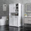 Armoire de rangement Pantry avec tablette ouverte et tablette réglable