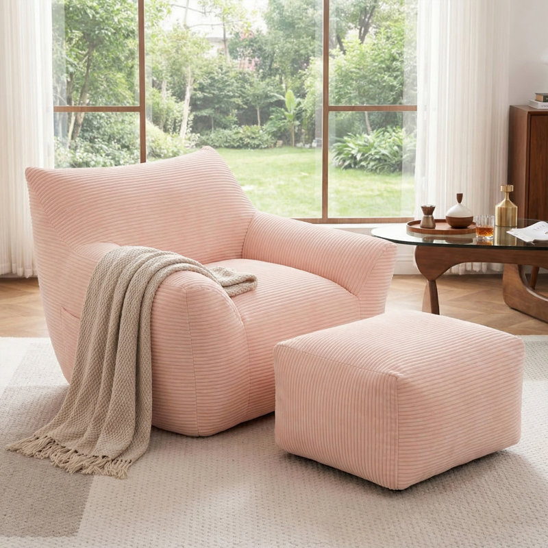 Fauteuil à billes, Rose