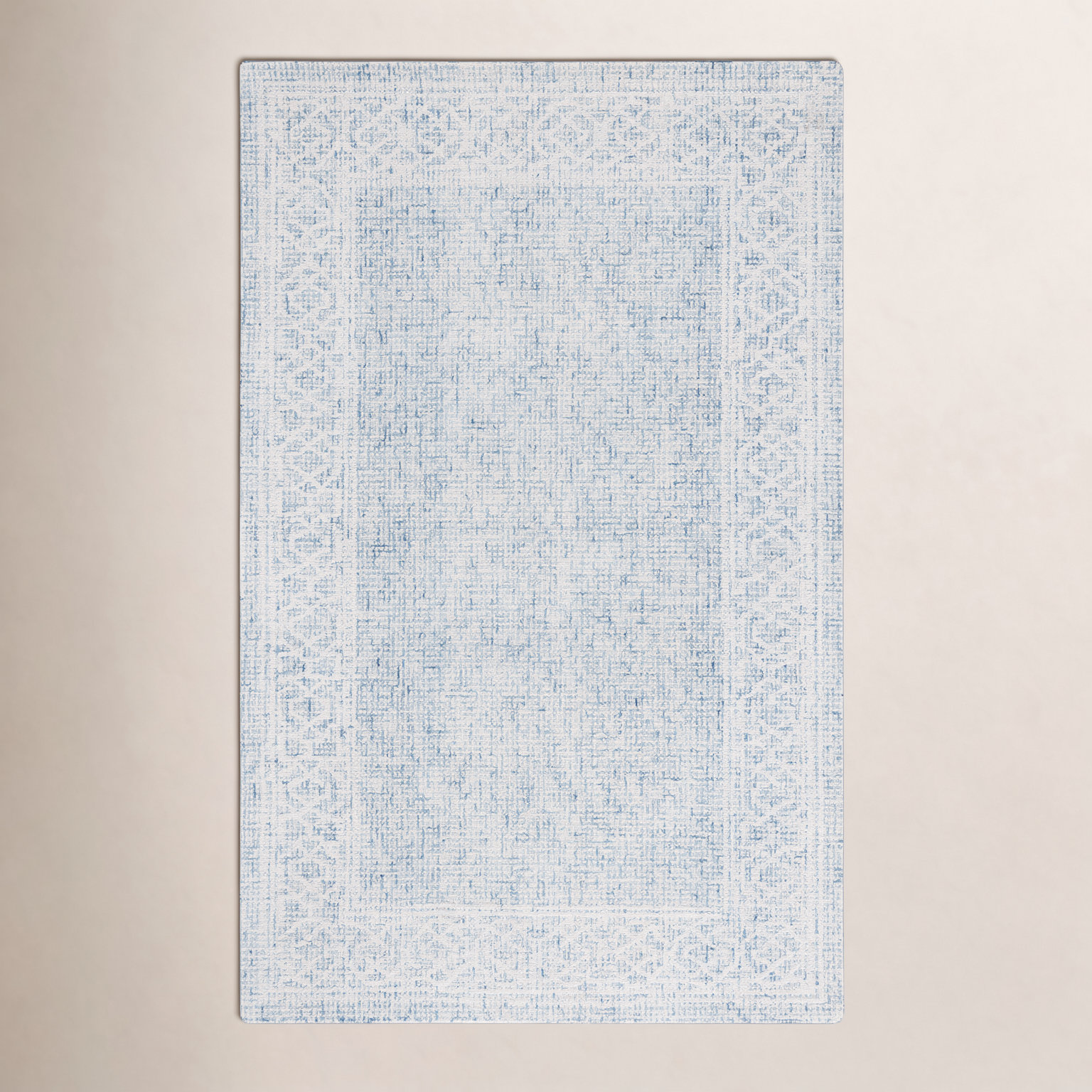 Hand-Tufted Geometric Wool Rug, Rectangle 5' x 8'