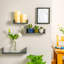 Harbour Housewares - Modern U Shaped Floating Wall Shelves - 42cm-61893428