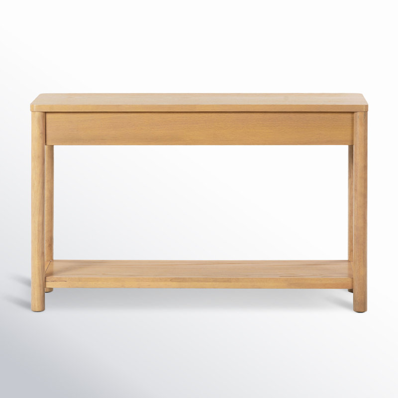Jaylessa Wood 2 Drawer Console Table, Natural