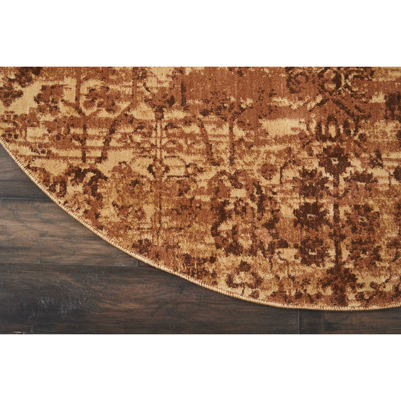 Tapis latte, Rond 5 pi 6 po