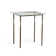Senza Glass Top Side Table