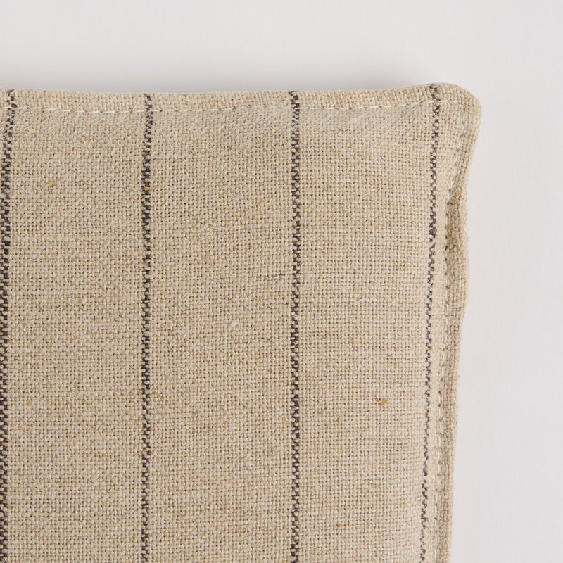 Dining Seat Cushion-16.5"-Antwerp Natural, Lavon Flint Striped