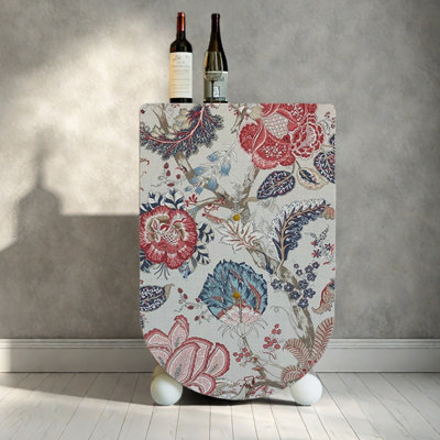 European-style retro printed accent cabinet