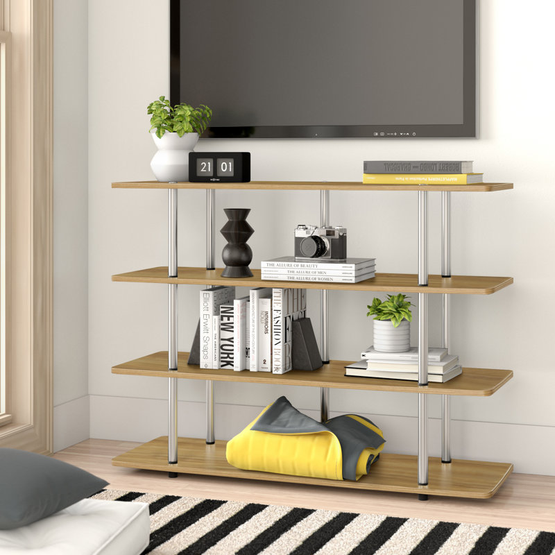 Edwin Unfinished TV Stand for TVs up to 50", Light Oak