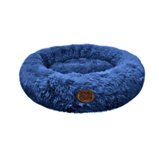 Snug And Cosy Blue FAUX WOOL Pet Bed