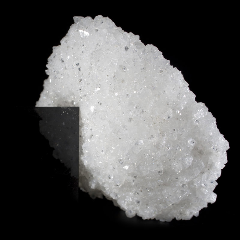 Géode scintillante d'apophyllite à double face