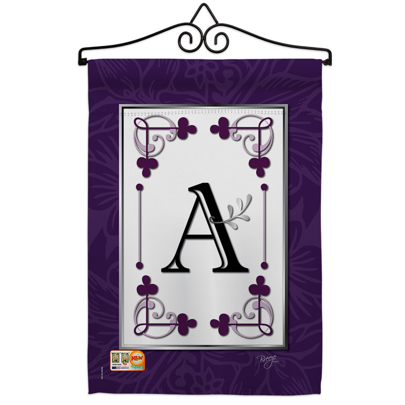 Classique classique 2 faces polyester 19 x 13 po ensemble de drapeaux, A