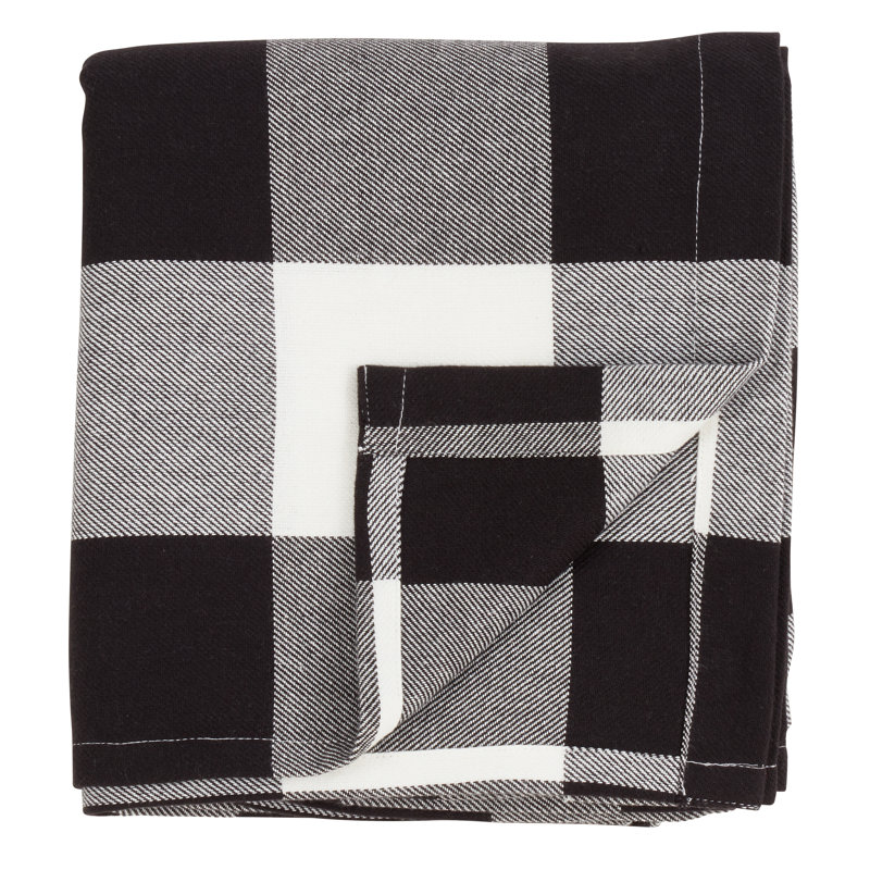 Murrieta 100% Cotton Room Darkening Curtain Single Panel, Black, 54" W x 84" L