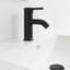 Meuble-lavabo simple 36 po avec comptoir en céramique forgé à haute température et robinet économiseur d'eau-947414722
