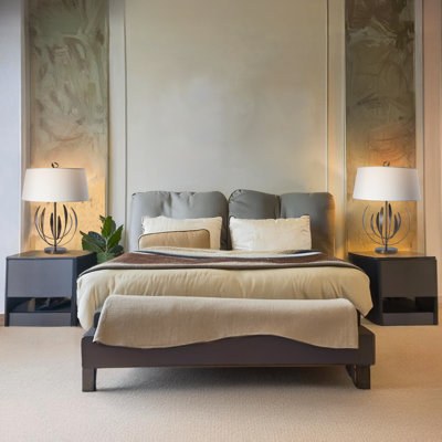 Dahlia Table Lamp - Natural Anna Shade