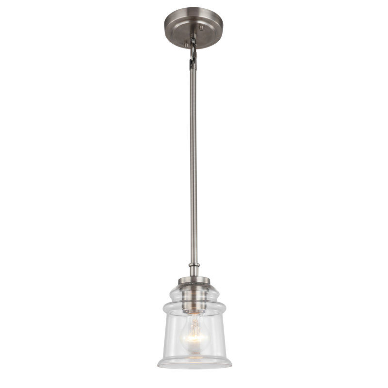 Luminaire suspendu 1 cloche pour une cloche Shifflett, Nickel antique