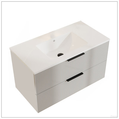 Meuble-lavabo gris 36 po sans lavabo