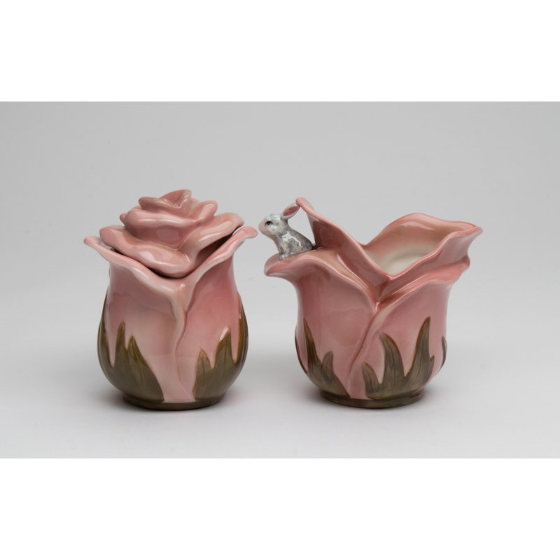 Service à sucre et à crème en porcelaine fine Rosie Rabbit