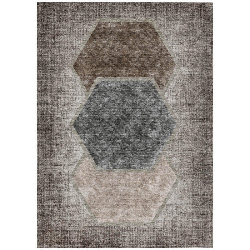 Tapis intérieur / extérieur taupe 9 'x 12' taupe
