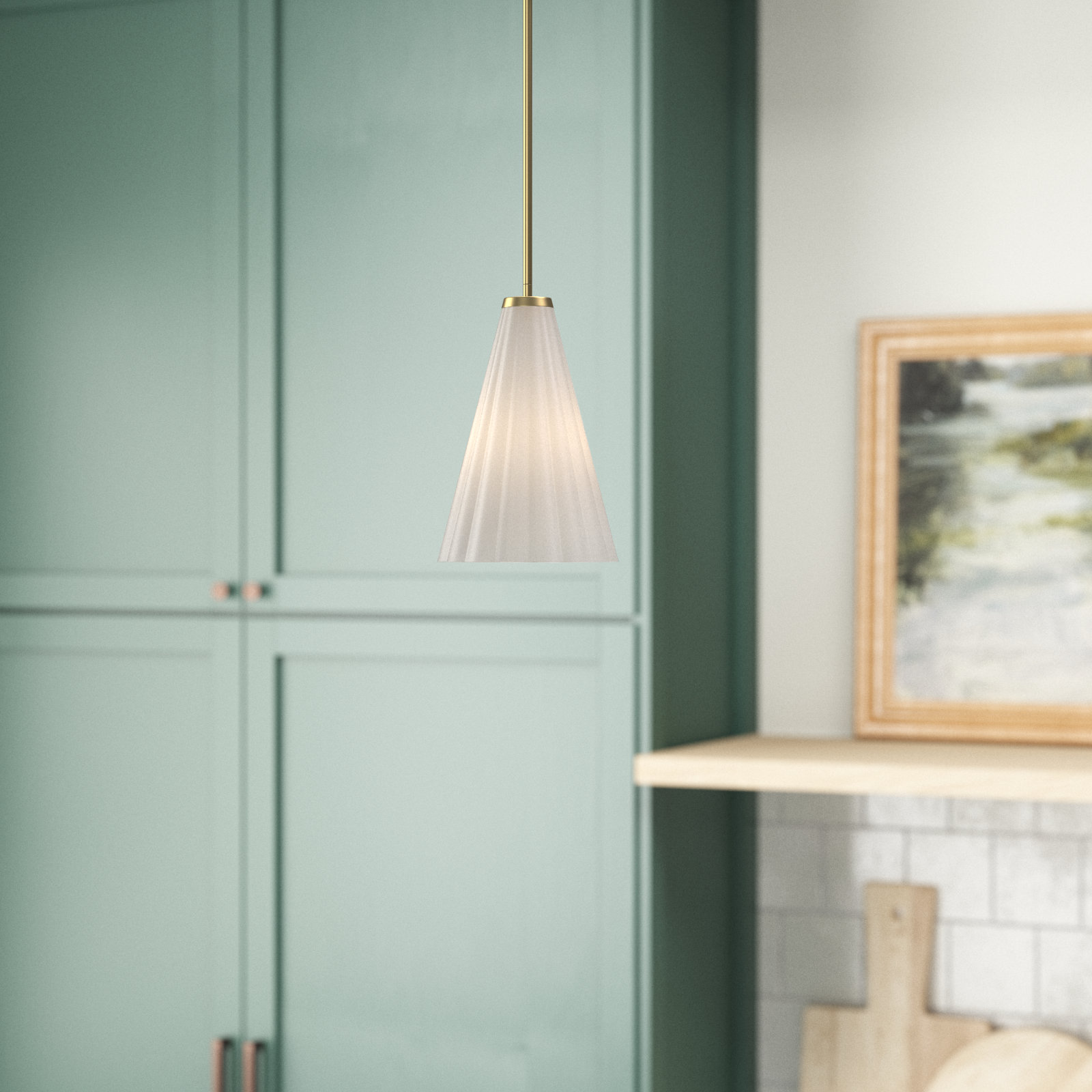 Keili Single Light Pendant, Gold