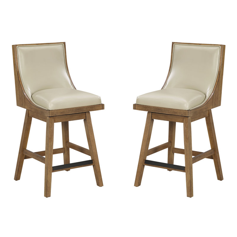 Tabouret de comptoir Darnel, Taupe