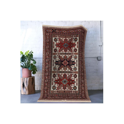 Tapis décoratif rétro bourgogne traditionnel lavable à la machine