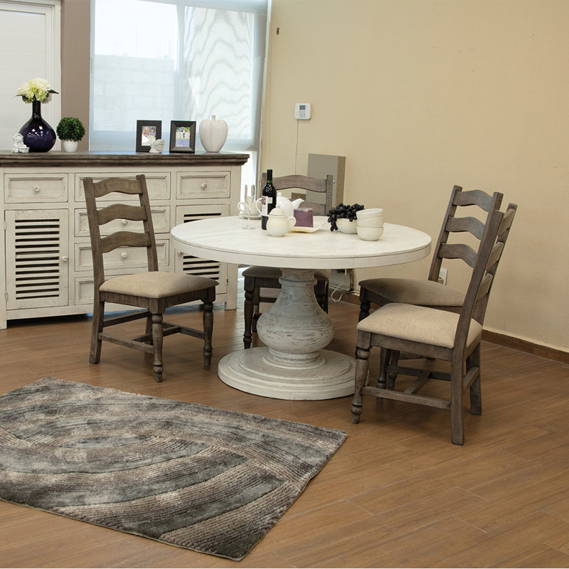 Baszto Round Solid Wood Dining Table