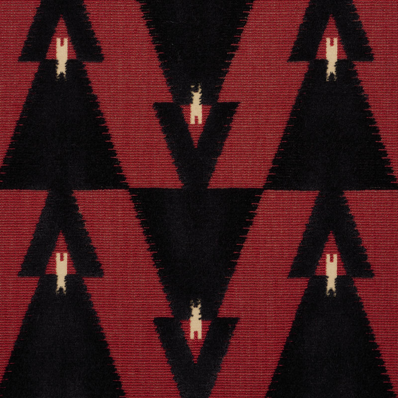 Schumacher X A Rum Fellow Kalido Fabric, Ladybird