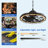 20" Outdoor Waterproof Caged Ceiling Fans with Lights, Plug-in Gazebo Fan for Patio & Porch