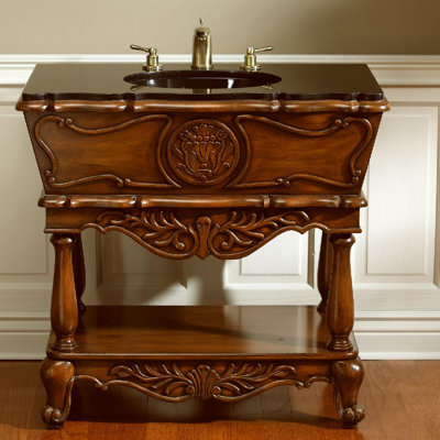 36'' Single Bathroom Vanity with Stone Top