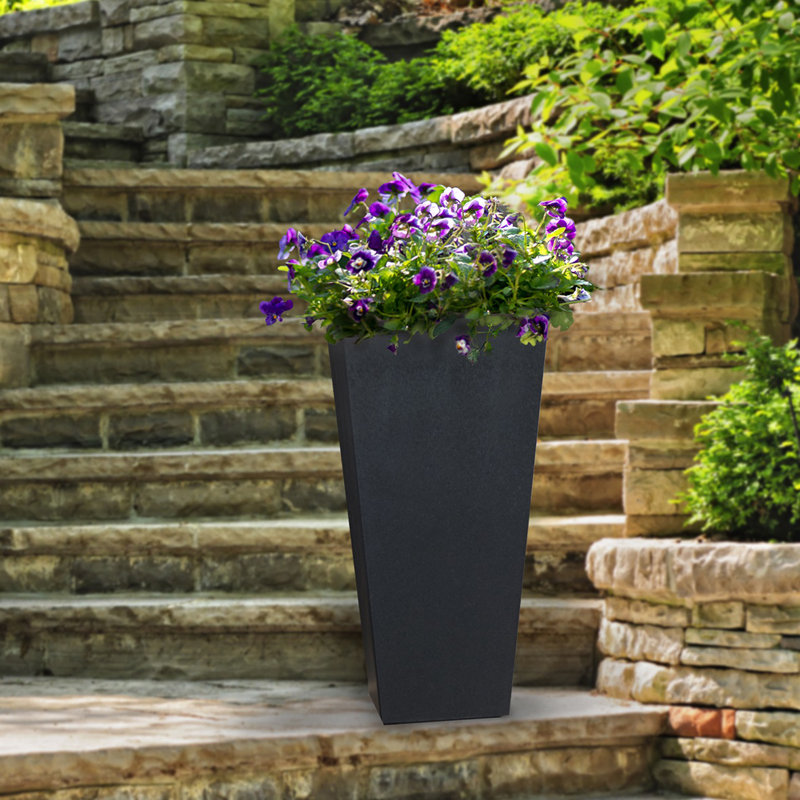 Sarris Pot Planter, Slate, 70cm H x 35cm W x 35cm D