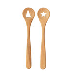 Euro Holiday Spoon Set - Beechwood