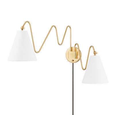 Plug-in Swing Arm Sconce by Tali Roth
