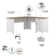 Khadesha 3 L-Shaped Computer Desk Office Set