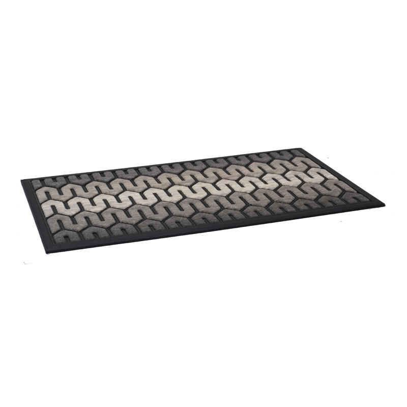 Tapis d'entrée antidérapant pour l'extérieur 30 po x 18 po, Neutre
