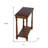  Contemporary 24" Brown End Table with Shelf