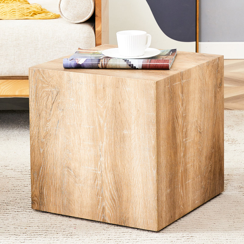 Table basse carrée avec table rectangulaire moderne en bois