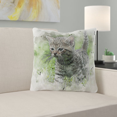 Coussin décoratif aquarelle Rasch
