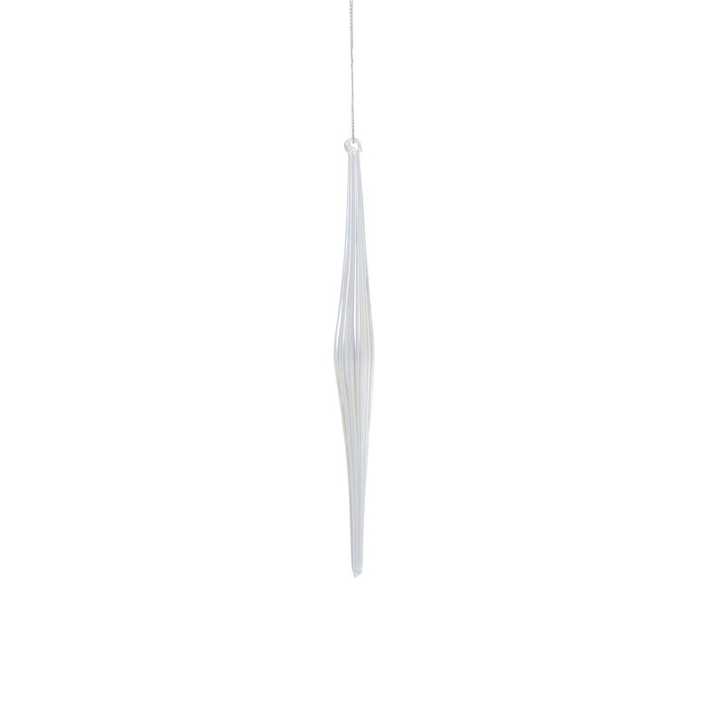Ornement glaçon Prism, H 7,5 po x l 0,5 po x P 0,5 po