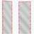 Lighted Full-Length Mirror, Three-Color Mode Wall Light Full-Body Makeup Mirror, Touch Pink 62.6"x23.3", Suitable for Dressing Room, Bedroom, Hotel