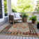 Machine Washable Indoor/Outdoor Xhevrie Paprika Rug