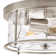 Alixandra 2-Light Flush Mount Hammered Glass Ceiling Light with Metal Frame