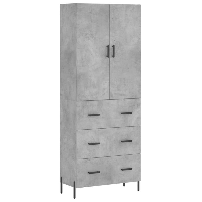 69.5cm Sideboard, Concrete Grey