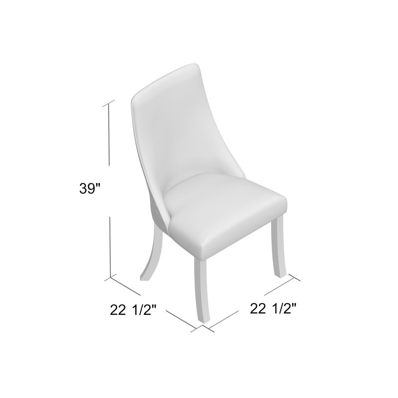 Chaise d'appoint rembourrée en velours de couleur grise Gosellini