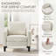 Fauteuil large en similicuir rembourré-230165344